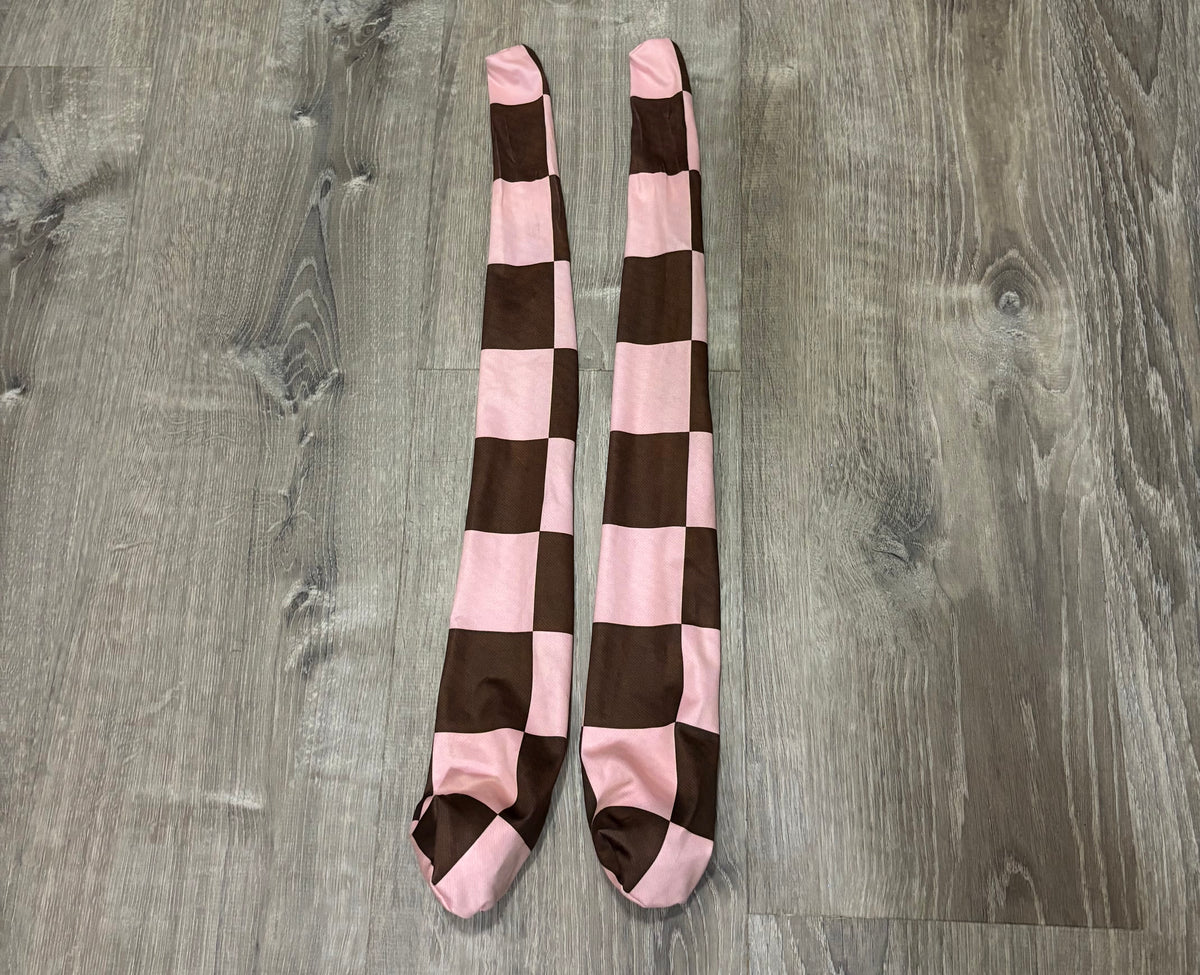 Chocolate Checker Sock Poi