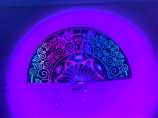 Midnight Rainbow Fan